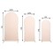 3 Fitted Matte Spandex Round Top Wedding Arch Backdrop STAND COVERS